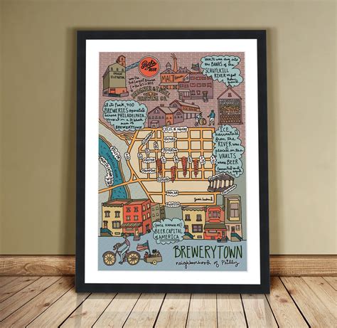 Map of Brewerytown Philadelphia Philly Neighborhood Map - Etsy