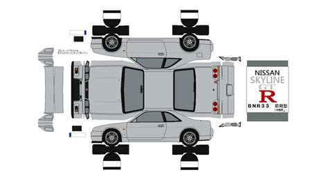 Nissan skyline gtr papercraft #8 | Nissan gtr r34, Nissan skyline ...