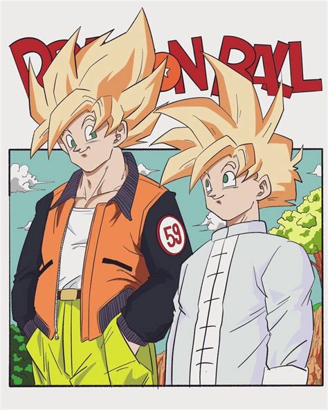 Goku SSJ & Gohan SSJ in 2020 | Dragon ball super manga, Anime dragon ...