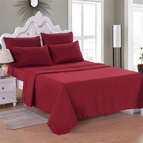 6 Piece Soft Microfiber Bed Sheet Set, Deep Pocket Up To 16", Wrinkle & Fade Resistant - Walmart ...