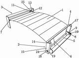 一种用于玻璃温室外墙的遮阳�卷�装置的制作方法 sketch template