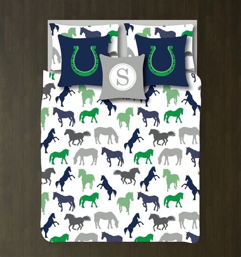 Horse Bedding Set for Equestrians Customized Duvet Cover in 2021 ...