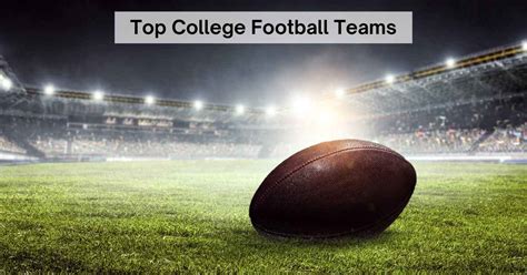 All College Football Teams List