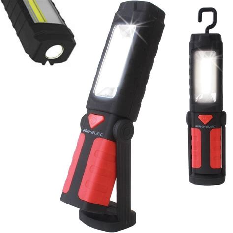 PRO-ELEC Portable LED Work Light, Pivot COB Magnetic Flashlight with ...