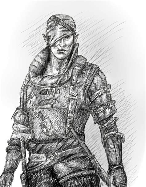 Iorveth 2 sketch by shersann on DeviantArt | The witcher, Witcher art, Art