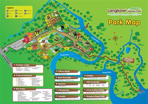 Langkawi Nature Park Map | Wild savannah, Tropical rainforest, Langkawi