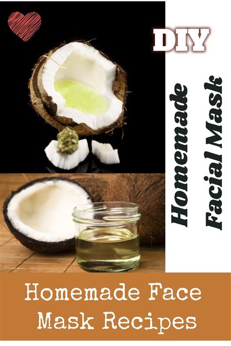 DIY Homemade Face Mask with Coconut Oil in 2020 | Homemade face mask recipes, Homemade face ...