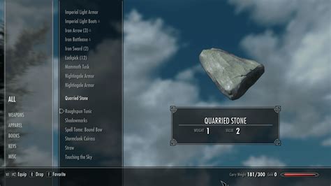 Quarried Stone (Skyrim): ID, Spawn Commands, Value & Weight - TBM | TheBestMods