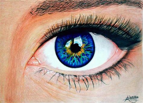 Blue eyes !! Drawing by rijuta_wadekar | Eye photography, Drawings, Eyes