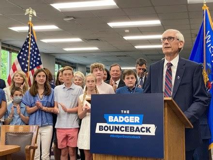 Wisconsin Gov Tony Evers Speaks Cumberland Editorial Stock Photo ...