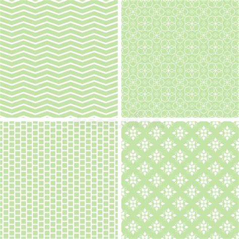 Cute Different Vector Seamless Patterns. Stock Illustration - Illustration of floral, graphic ...