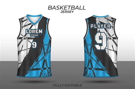 Premium Vector | Basketball jersey design template Uniform front and back