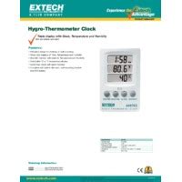 Extech 445702 Hygro Thermometer Clock