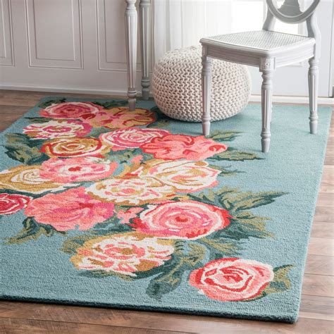 Brooklyn Rug Co Handmade Contemporary Floral Area Rug - Bed Bath & Beyond - 12556984 | Floral ...