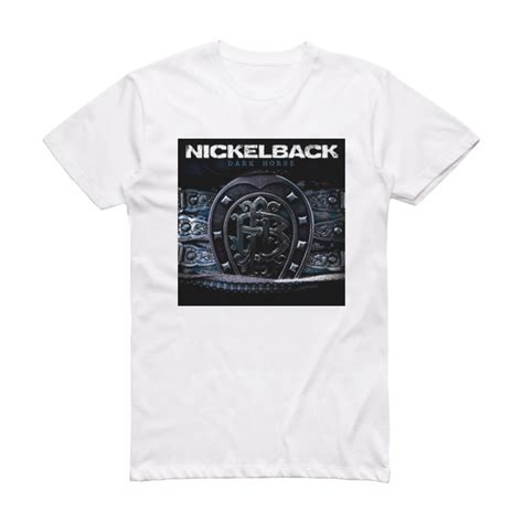 Nickelback Dark Horse Album Cover T-Shirt White – ALBUM COVER T-SHIRTS