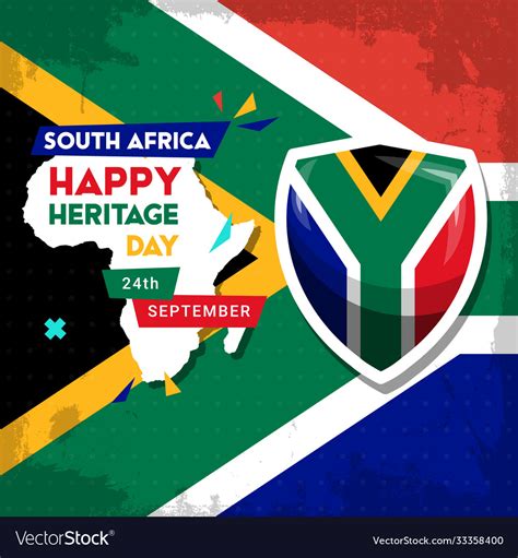 Happy south africa heritage day - 24 september Vector Image