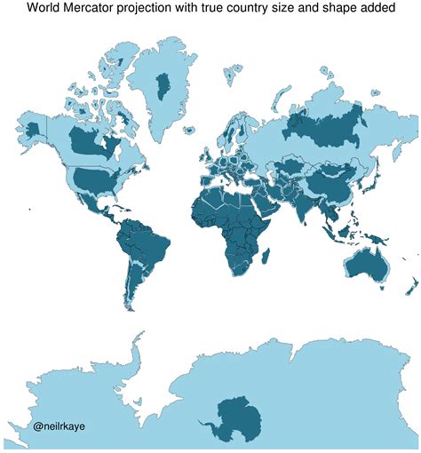 Mercator Projection Map