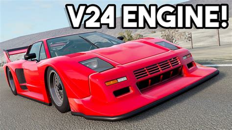 This BeamNG Car Mod Has a V24 ENGINE....yes really. - YouTube