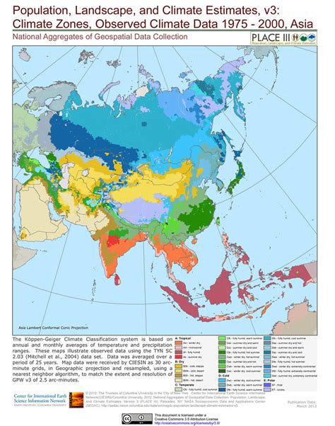 Climate Zones, Observed Climate Data 1976 - 2000, Asia | Flickr