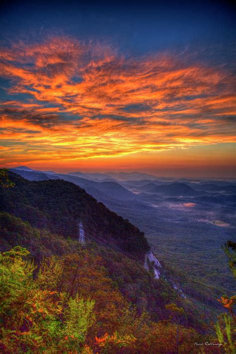 Pretty Place Sunrise Overlook Pretty Place Chapel Greenville SC Great Smoky Mountain Art ...