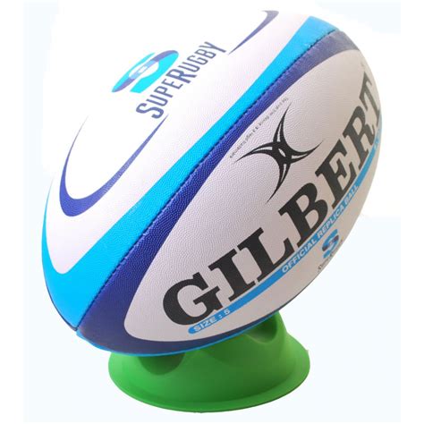 Super Rugby Replica Rugby Ball White and Blue