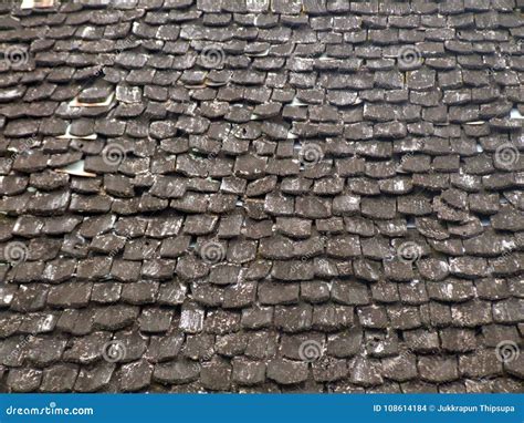 Wooden Roof Tiles stock photo. Image of rough, striped - 108614184