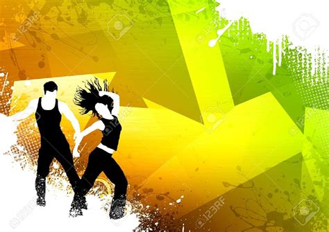 Abstract Color Zumba Fitness Dance Background With Space Stock ... | Dance background, Zumba ...