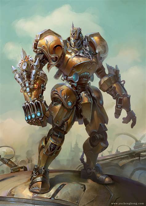 Steam Robot by Yu Cheng Hong | Steampunk | CGSociety Steampunk Robots ...