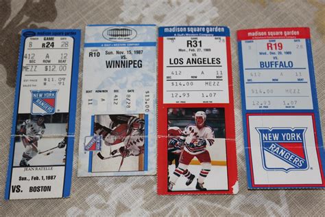 Some more old tickets....the days I had NY Rangers season … | Flickr