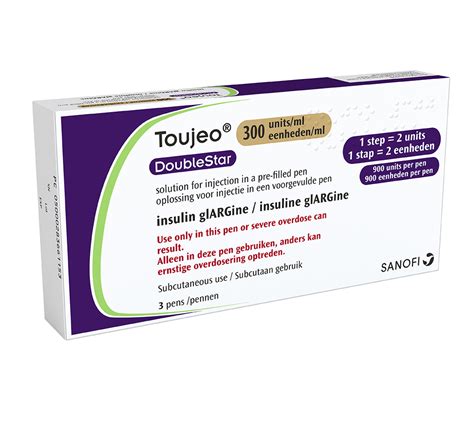 Toujeo (insulin glargine 300 units/mL) DoubleStar – New High-Capacity ...