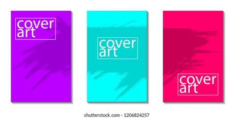 Minimalist Cover Design Colorful Background Stock Vector (Royalty Free ...