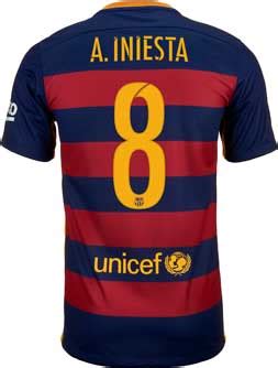 Nike Barcelona Iniesta Home Jersey 2015 - Barcelona Home Jerseys