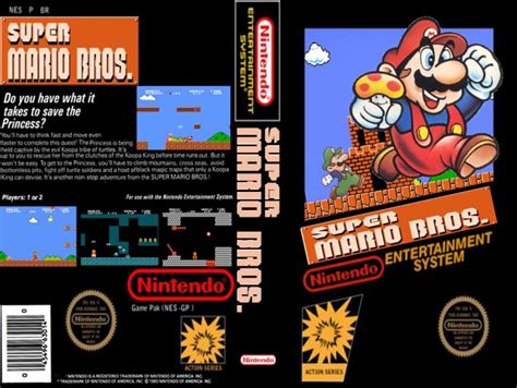 Super Mario Bros. 1 NES Box Art Cover by Mario216