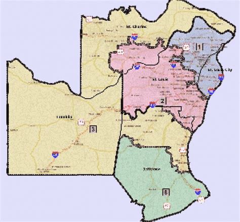 Missouri State Senate District Map - Printable Map