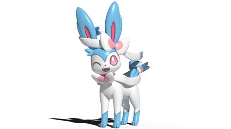 A shiny Sylveon that is actually shiny by kuby64 on DeviantArt