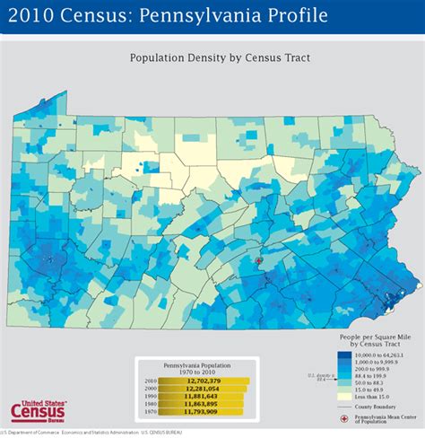 Pennsylvania Map Population Density