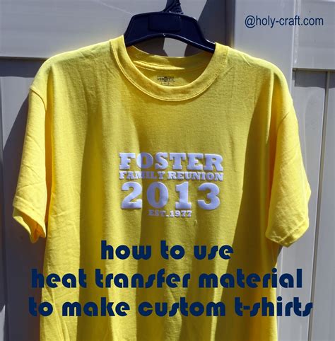 How to make custom t-shirts with heat transfer material