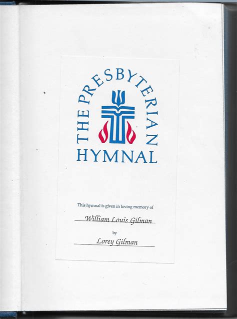 The Presbyterian Hymnal: Hymns Psalms and Spiritual Songs | Etsy