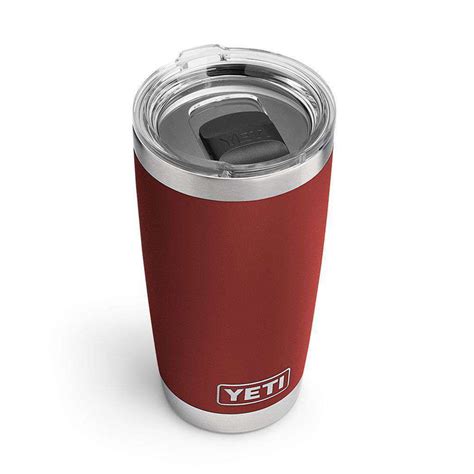 YETI 20 oz. DuraCoat Rambler Tumbler in Brick Red with Magslider™ Lid