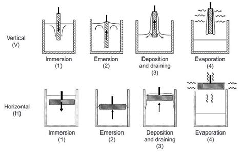 Schematic representation of the dip-coating process. | Download Scientific Diagram