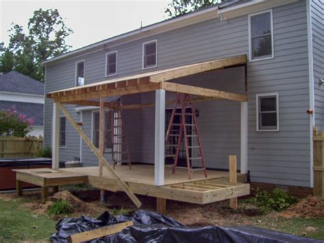 Progress framing photo of Westend screen porch in Henrico Va – RBM ...