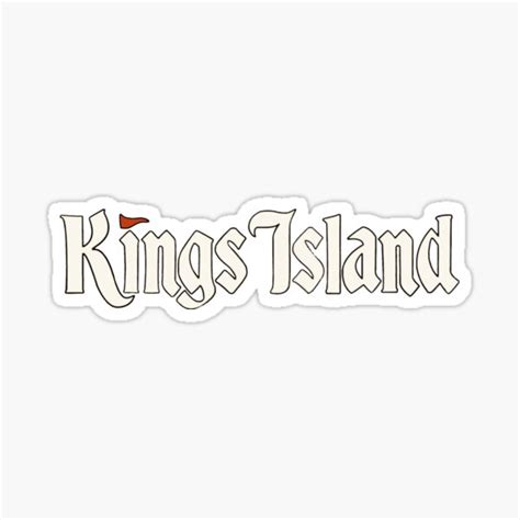 "Kings Island Vintage Logo" Sticker for Sale by Fazinks | Redbubble