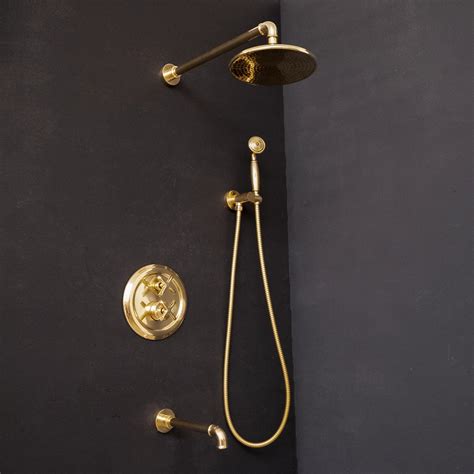 Brass Thermostatic Shower Set - Brassna