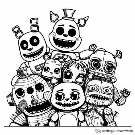 FNAF Coloring Pages - Free & Printable!