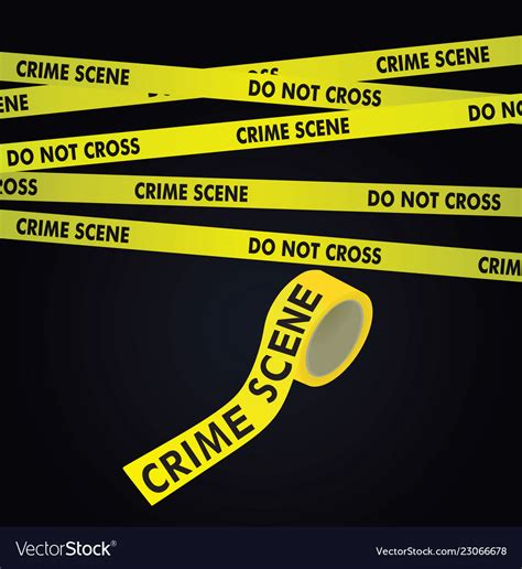 Crime scene tape Royalty Free Vector Image - VectorStock