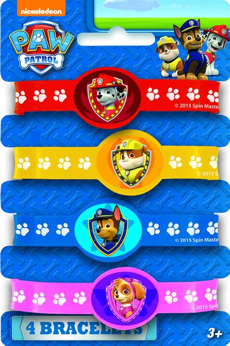 Paw Patrol Stretchy Bracelets 4 ct. | Party Stop