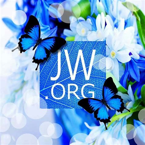 Download JWorg On Blue Square Leaf Wallpaper | Wallpapers.com