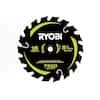 RYOBI 5-1/2 in. 18T Thin Kerf Carbide Circular Saw Blade A065101 - The ...