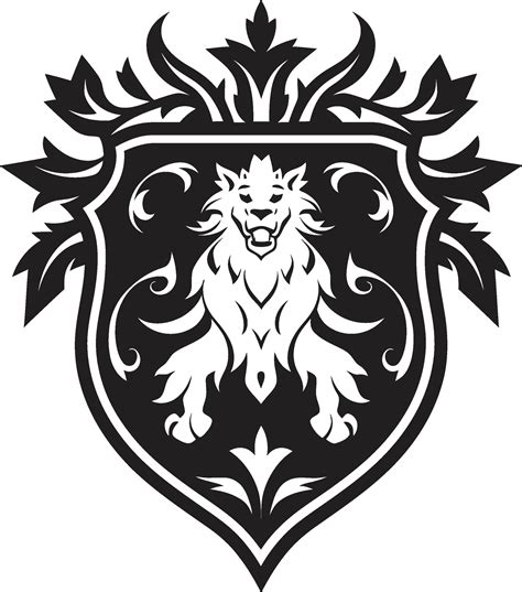 Royal Crest Black Icon Ancient Symbol Vector Emblem 35009943 Vector Art at Vecteezy