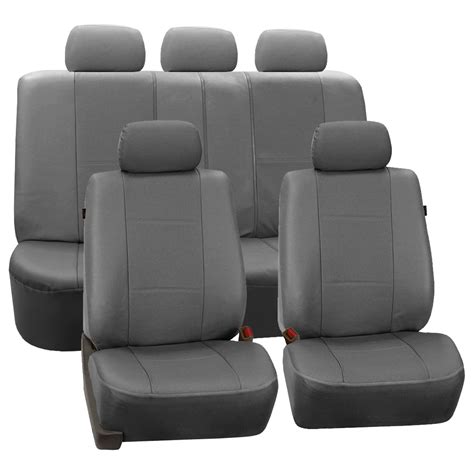 Deluxe Leatherette Padded Seat Covers For Car Truck SUV Van - Full Set ...